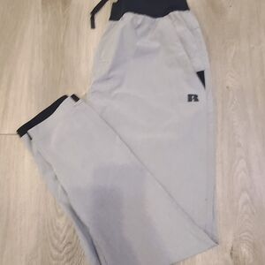 Russell Athletic Gray Sweatpants with Black Stitching